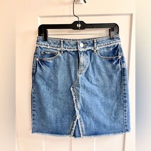 LOFT Blue Denim‎ Skirt